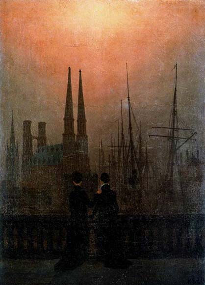 Caspar David Friedrich The Sisters on the Balcony